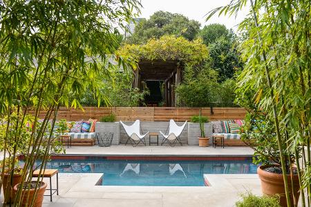 Área da piscina do Hotel San Jose, em Austin, no Texas, um dos estados mais promissores para os novos empreendimentos - Hannah Koehler - Hannah Koehler