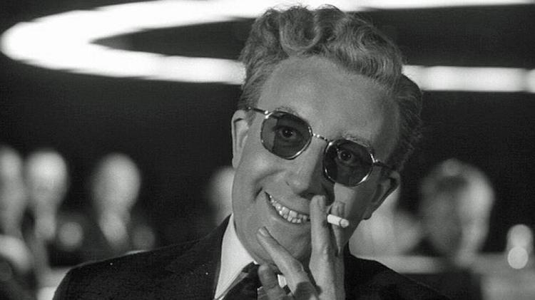 'Dr. Fantástico' tem Peter Sellers em três papeis diferentes 'Dr. Fantástico' tem Peter Sellers em três papeis diferentes