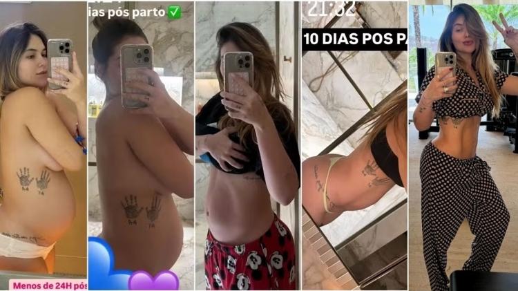 Veja evolução da barriga de Virginia