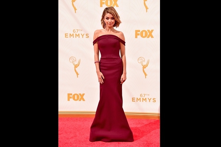 20.set.2015 - Sarah Hyland no Emmy - Getty Images