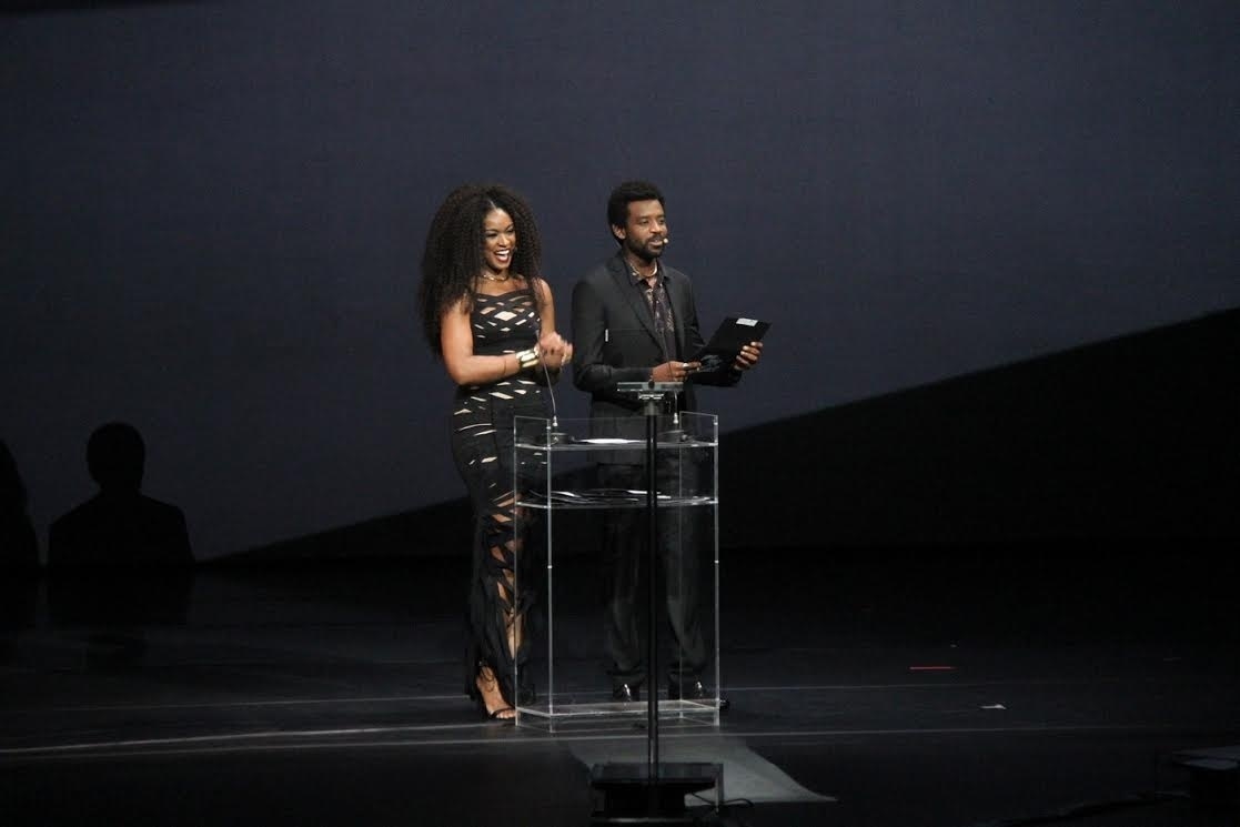 4.out.2016 - Cris Vianna e Fabricio Boliveira apresentam o 15º Prêmio do Cinema Brasileiro, no Theatro Municipal, no Rio de Janeiro, na noite desta terça-feira - Thyago Andrade /BrazilNews