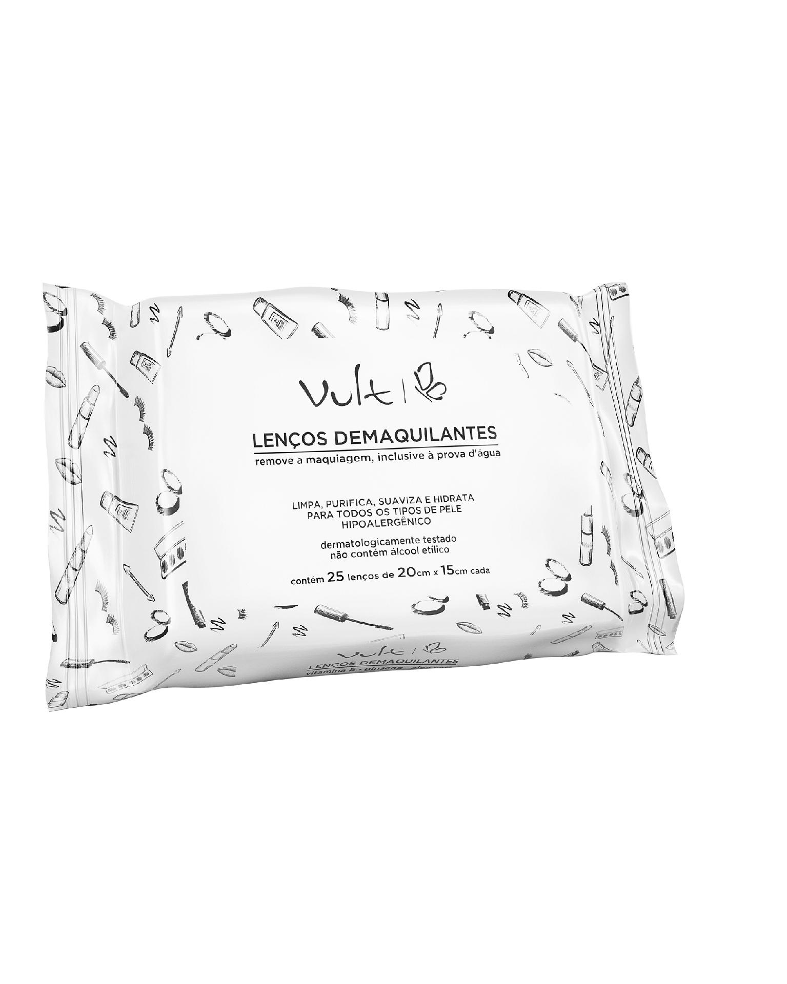 Lenços demaquilantes: indicados para todos os tipos de pele, são enriquecidos com extrato de ginseng e prometem retirar até mesmo as maquiagens mais resistentes. Vult, R$ 18,50, vult.com.br - Divulgação