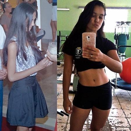 Carolini ficava dias inteiros em jejum, só à base de água, mas treino ajudou a superar anorexia   - Reprodução do Instagram @carolini.maciel