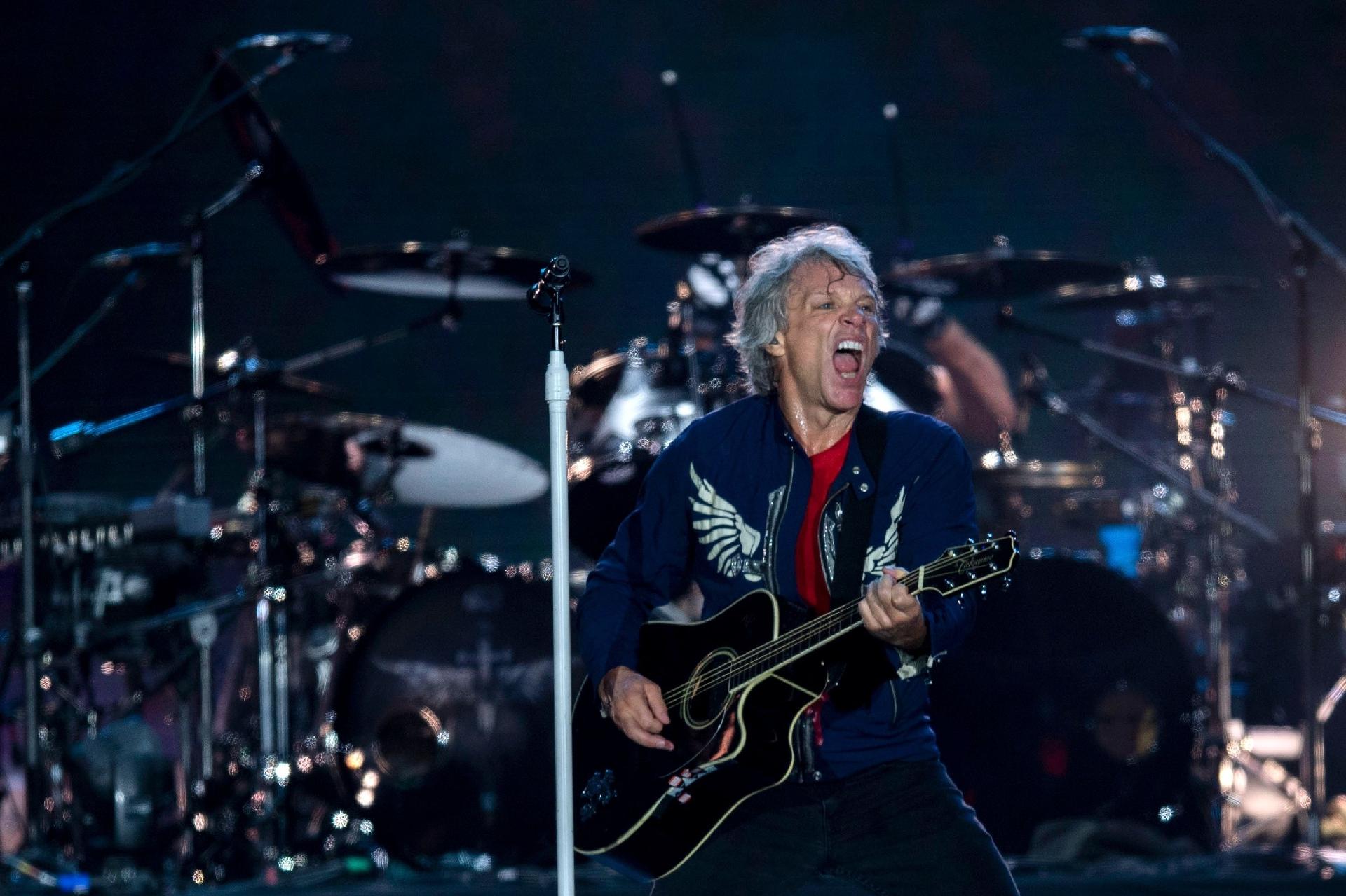 Bon Jovi se apresenta no palco Mundo no Rock in Rio 2019 - Mauro Pimentel/AFP