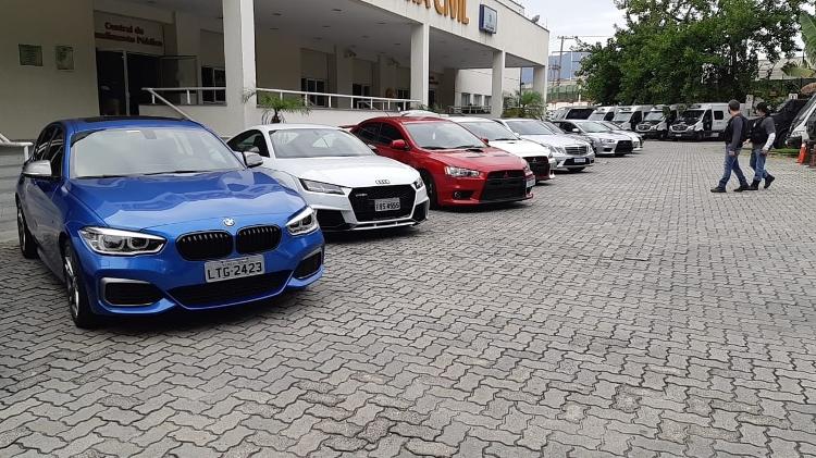 Da esq. para a dir.: BMW M140i, Audi TT RS, Mitsubishi Lancer Evolution e Mercedes-AMG E 63 - Divulgação