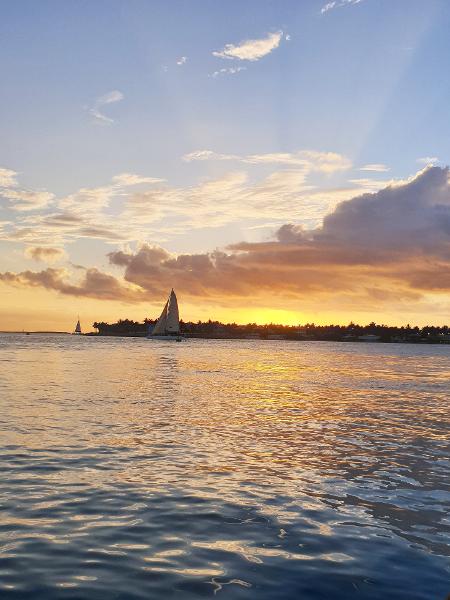 Por do sol em key West - Natasha Bin/UOL - Natasha Bin/UOL