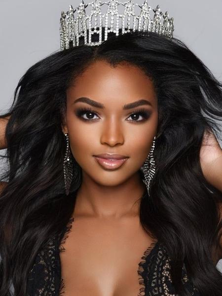 Asya Branch foi coroada como Miss EUA; ela é a primeira mulher negra a ser eleita pelo Mississippi e a ganhar pelo estado - Reprodução/Instagram
