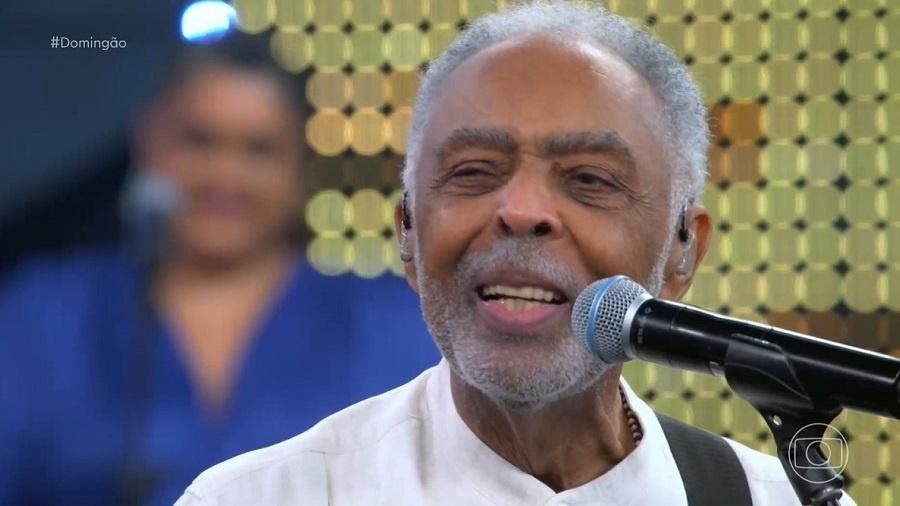 Gilberto Gil é homenageado pelo aniversário de 80 anos no "Domingão do Huck" - Reprodução/TV Globo