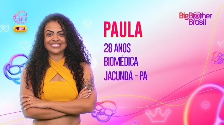 Paula Freitas no anúncio de sua entrada no BBB 23