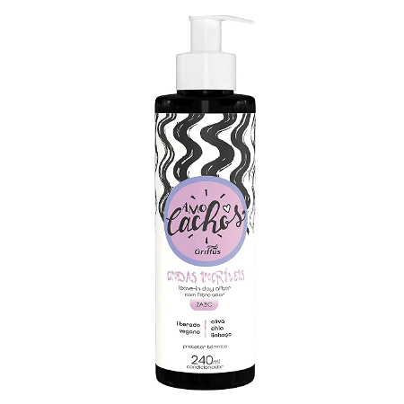 Leave-In Ondas Incríveis Amo Cachos, 240ml, da Griffus Cosméticos - Divulgação - Divulgação