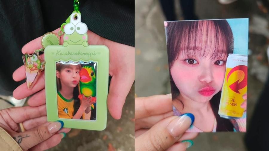 Chuu no Brasil: Rainha dos memes, fãs distribuíram photocards da cantora com referências brasileiras