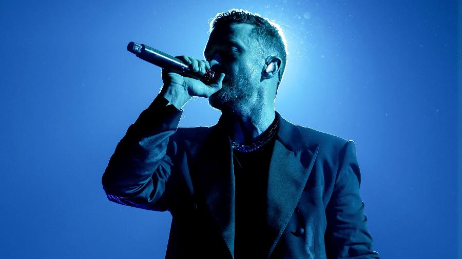 Justin Timberlake, atração do Lollapalooza 2025, durante show em Londres em agosto de 2024