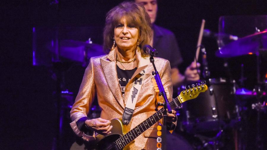 Chrissie Hynde, do Pretenders, durante show em Londres; banda é uma das atrações do C6 Fest, em São Paulo, nos dias 24 e 25 de maio Chrissie Hynde, do Pretenders, durante show em Londres; banda é uma das atrações do C6 Fest, em São Paulo, nos dias 24 e 25 de maio