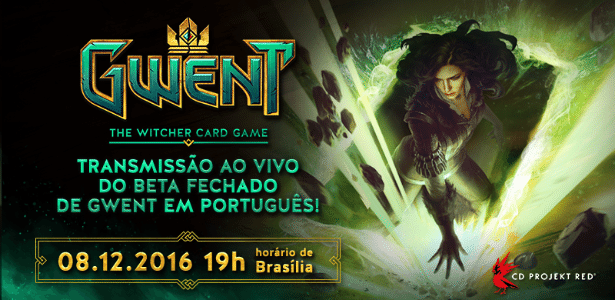 A transmissão será no dia 8/12, na página oficial de "Gwent" no Facebook - Divulgação