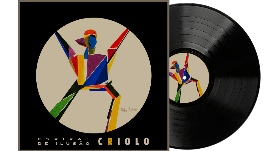 Capa de "Espiral de Ilusão", novo álbum do Criolo dedicado ao samba, criada por Elifas Andreato - Divulgação