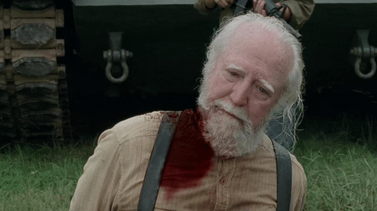 Morte Hershel Walking Dead - Reprodução/AMC - Reprodução/AMC
