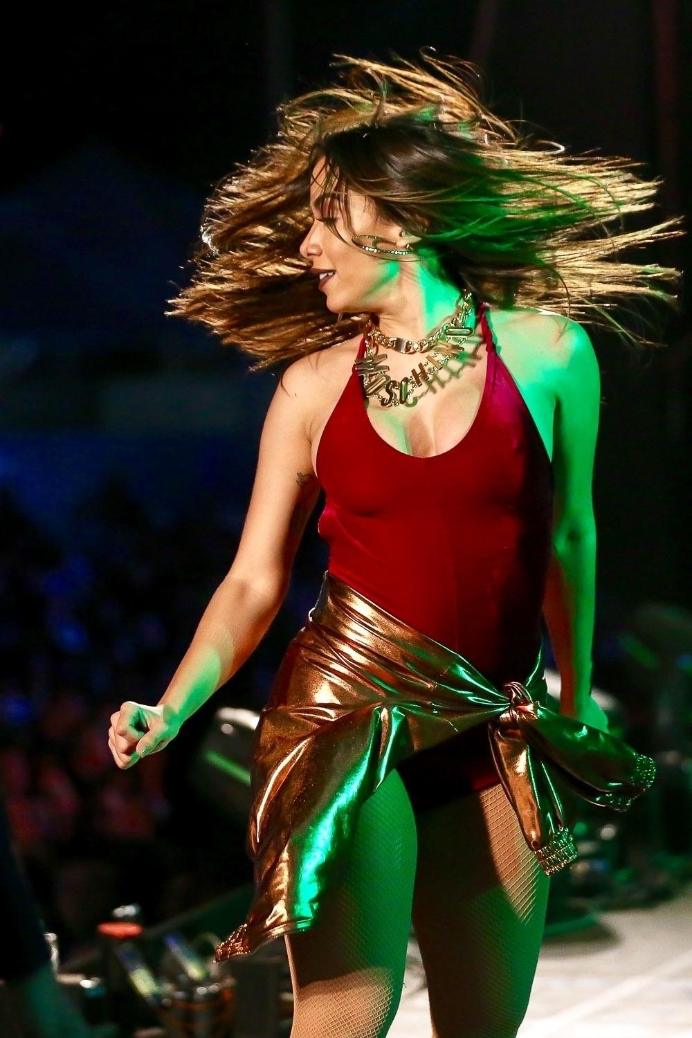 Anitta se apresentou na noite de sábado (8) na 12ª edição do Rodeio de Itu, que aconteceu na Arena Itu (SP). Mais cedo, a cantora confirmou o fim de seu casamento de menos de um ano com o empresário Thiago Magalhães - Manuela Scarpa/Brazil News