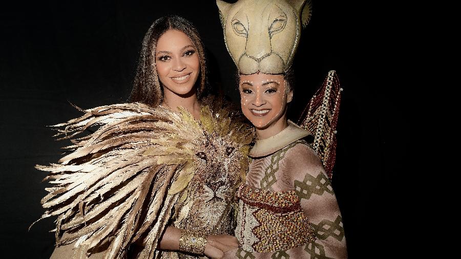 Beyoncé com Syndee Winters, a Nala da Broadway - Divulgação/EW