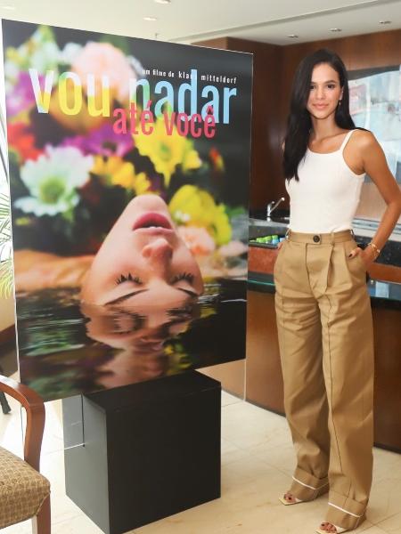 Bruna Marquezine em coletiva de imprensa do filme "Vou Nadar Até Você" - Patrícia Devoraes/Brazil News