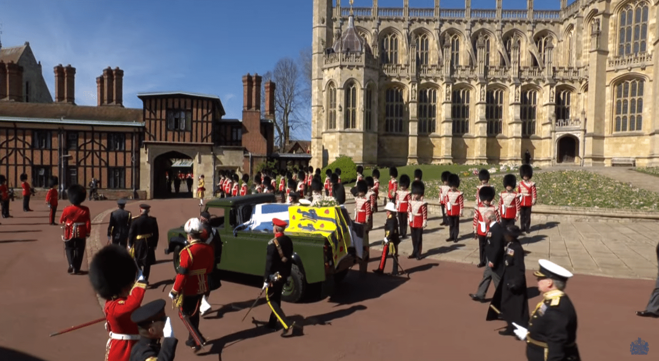 Funeral do príncipe Philip no Castelo de Windsor - Reprodução / Youtube