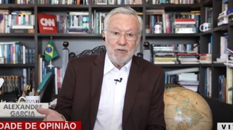 Alexandre Garcia during his visit to CNN Brasil in 2021 - Reproduction/CNN Brasil - Reproduction/CNN Brasil