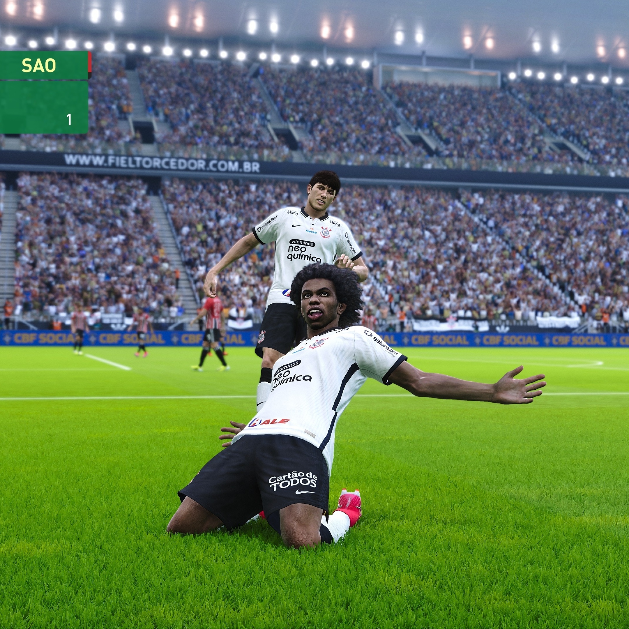 CHAMPIONS LEAGUE com o CORINTHIANS - PES 2021 