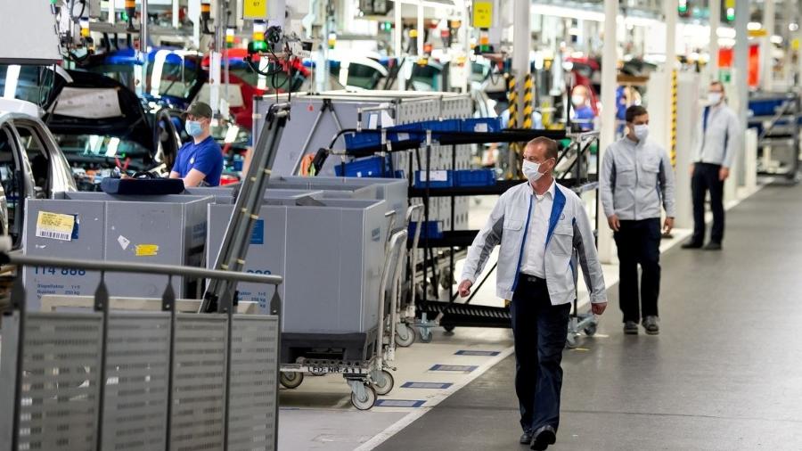 Fábrica da Volkswagen em Wolfsburg, Alemanha - Swen Pfoertner/Pool via REUTERS