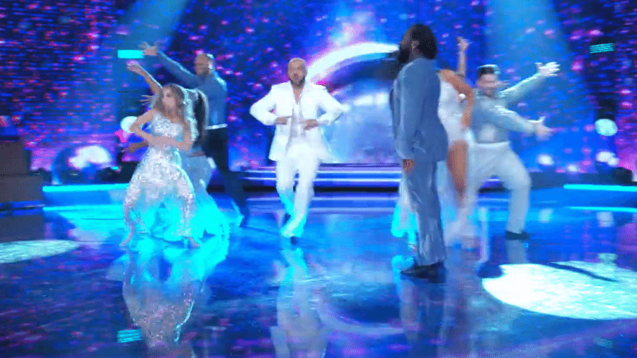Grupo C se apresenta na Dança dos Famosos 2023 - Reprodução/TV Globo