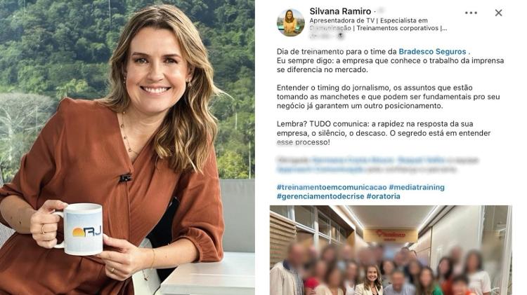 Jornalista Silvana Ramiro mostra na redes sociais atividade extra e é advertida pela Globo