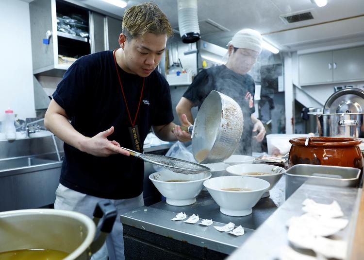 O dono da loja de ramen Menya Taisei, Taisei Hikage