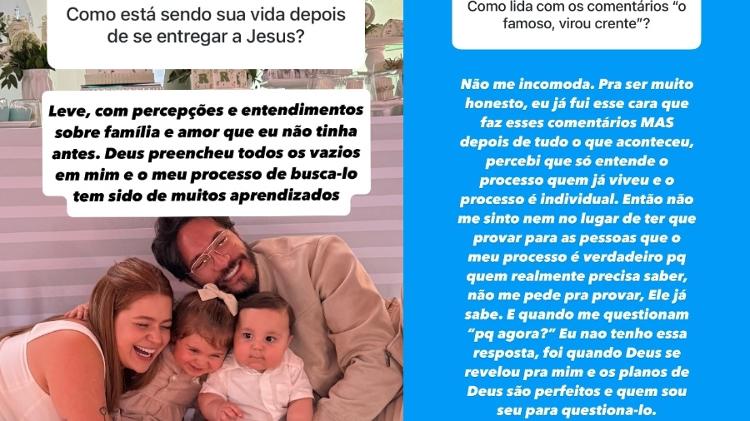 Eliezer fala sobre vida após se converter e se tornar evangélico Eliezer fala sobre vida após se converter e se tornar evangélico