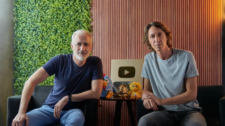 Juliano Prado e Marcos Luporini, criadores da Galinha Pintadinha