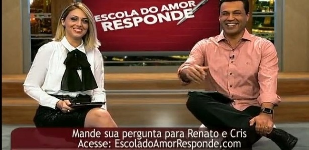 Cristiane Cardoso e Renato Cardoso apresentam ?A Escola do Amor? - Reprodução/TV Record