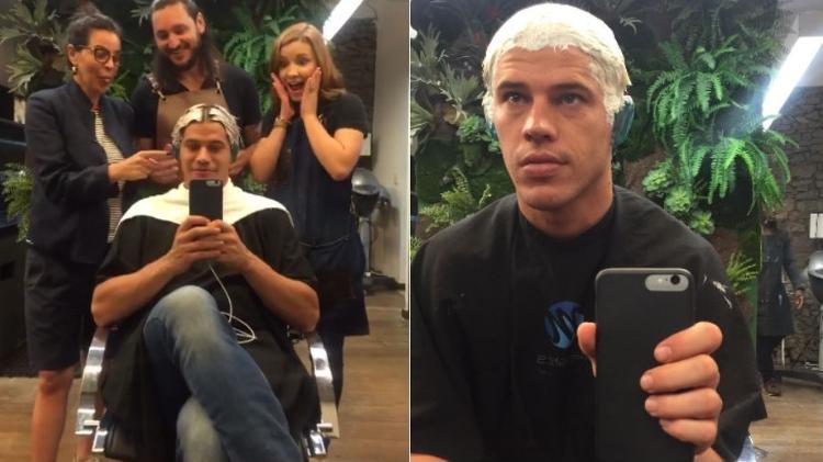 José Loreto durante o processo de clareamento - Reprodução/Instagram - Reprodução/Instagram