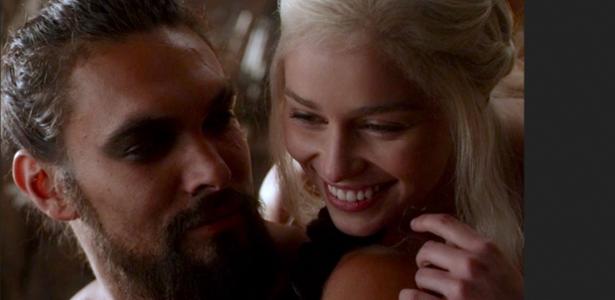 Os personagens Daenerys e Khal Drogo, de "Game of Thrones" - Reprodução - Reprodução