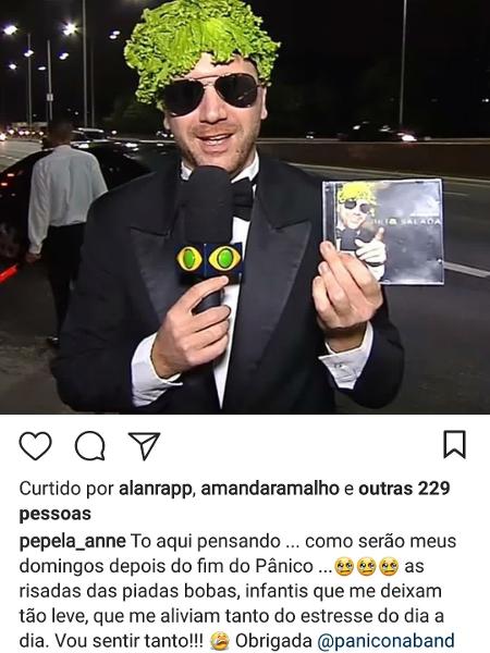 Anne Surita, mulher de Emílio Surita desabafa sobre o fim do "Pânico", mas apaga post - Reprodução/Instagram - Reprodução/Instagram