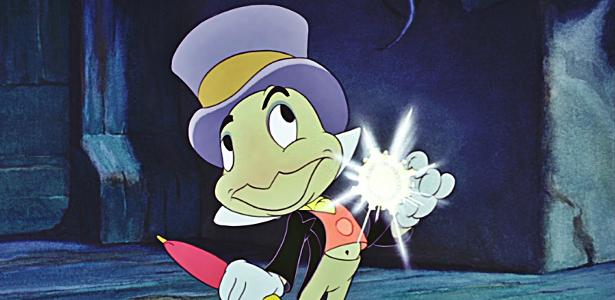 O Grilo Falante de "Pinóquio", da Disney - Reprodução - Reprodução