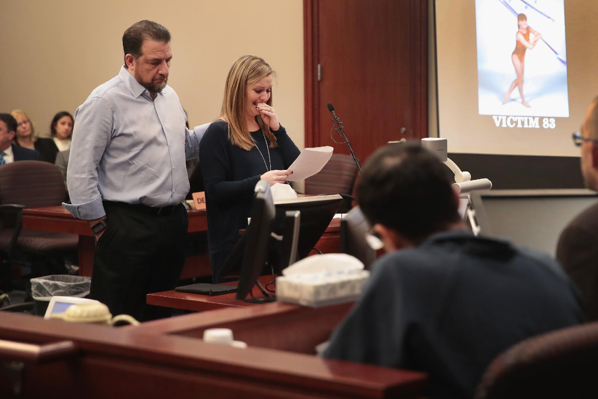 Gwen Anderson, uma das sobreviventes de abuso sexual de Larry Nassar - Getty Images