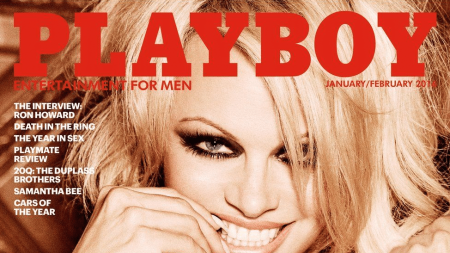 Pamela Anderson em capa da revista Playboy - Reprodução