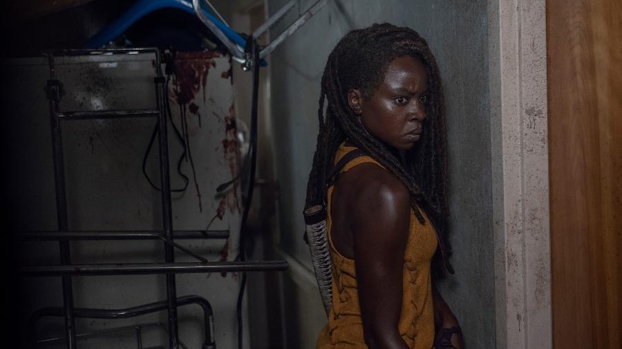 Danai Gurira como Michonne na décima temporada de "The Walking Dead" - Divulgação