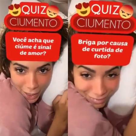 Anitta participa de jogo de perguntas sobre ciúmes - Reprodução / Instagram