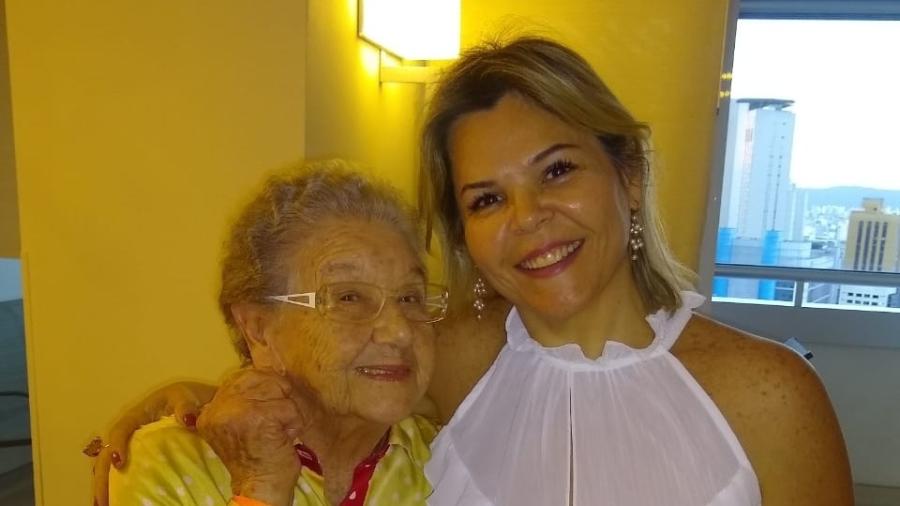 Palmirinha com sua geriatra, doutora Patricia Alarcon - Divulgação