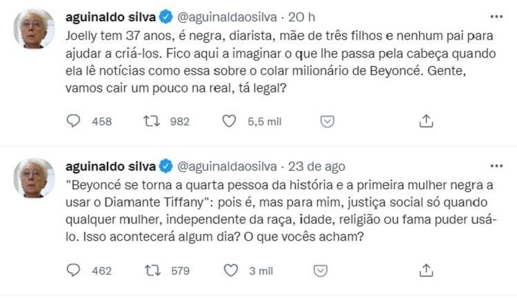 Aguinaldo Silva Beyoncé 2 - Reprodução - Reprodução