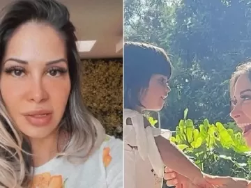 Cozinheiro filma filha de Maíra Cardi comendo, que diz: 'Celular de pobre'