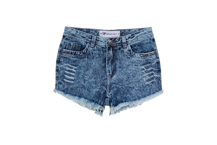 Shorts jeans com cintura alta, da Marisa. Preço: R$ 59,99. Informações: www.marisa.com.br | Preço e disponibilidade pesquisados em junho de 2015 e sujeitos a alterações - Divulgação