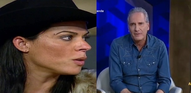 Justus repreende Rebeca Gusmão após ouvir explicação da ex-nadadora  - Reprodução /Record