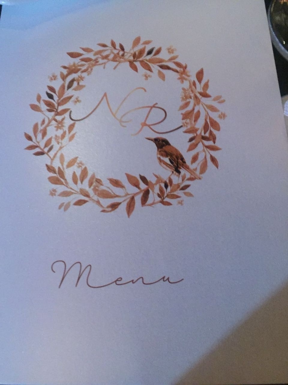 18.out.2016 - Menu do casamento de Naiara Azevedo e Rafael Cabral, que aconteceu na noite desta terça-feira no Espaço Memoratto, em Goiânia - Divulgação