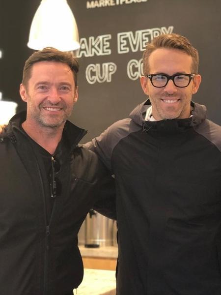 Ryan Reynolds visita a cafeteria de Hugh Jackman em Nova York - Reprodução