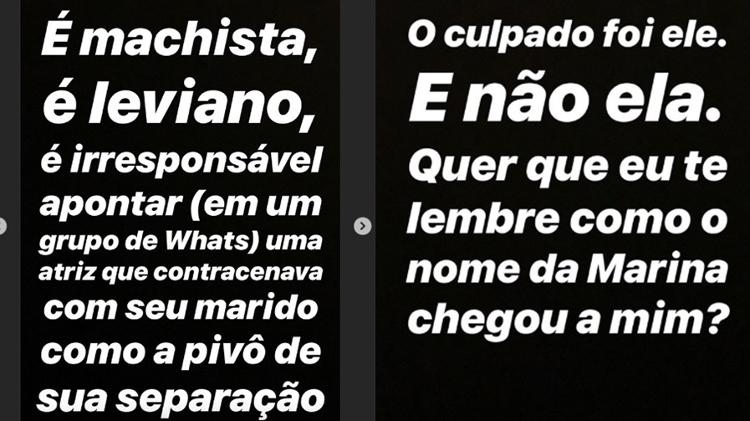 Leo Dias rebate Débora Nascimento no Instagram - Reprodução/Instagram - Reprodução/Instagram