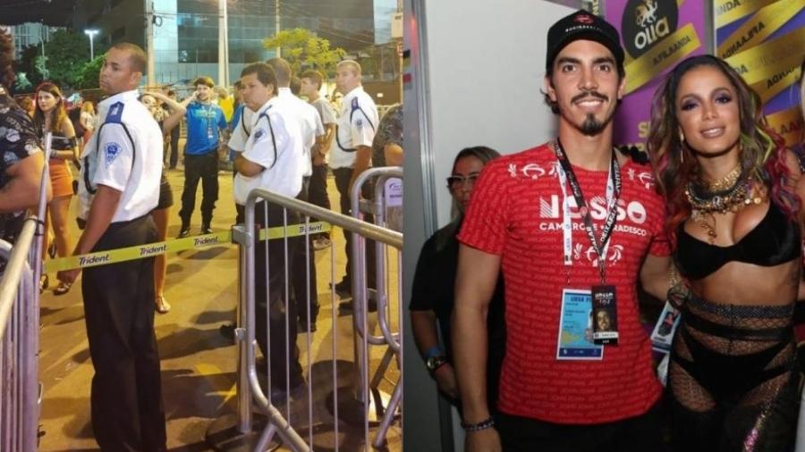 Poncio barrado e Gabriel falando de Anitta - Montagem de fotos de Coluna do Leo Dias e Divulgação